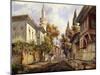A Street in Constantinople, 1835-Johann Jakob Wolfensberger-Mounted Giclee Print