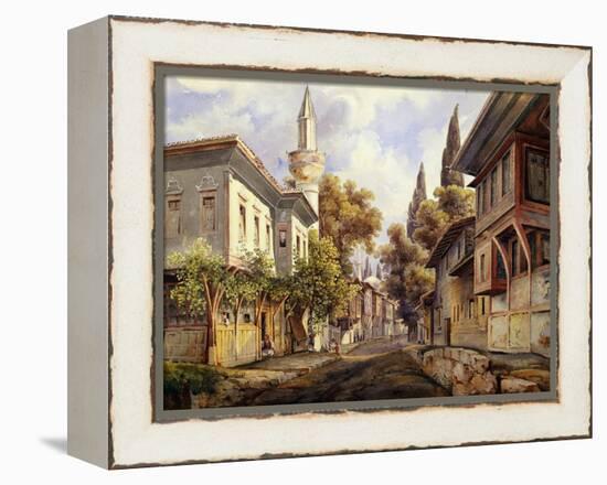 A Street in Constantinople, 1835-Johann Jakob Wolfensberger-Framed Premier Image Canvas