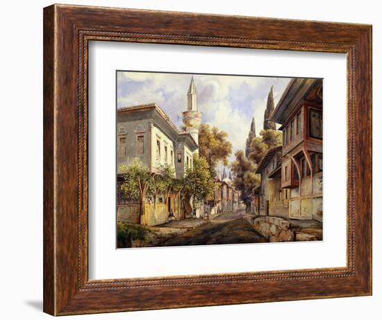 A Street in Constantinople, 1835-Johann Jakob Wolfensberger-Framed Giclee Print