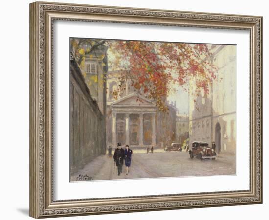 A Street in Copenhagen-Paul Fischer-Framed Giclee Print