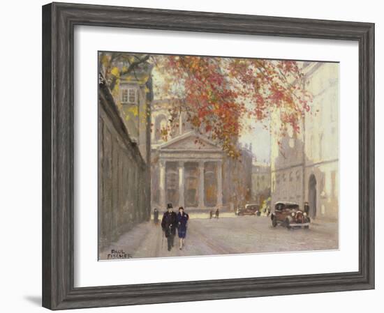 A Street in Copenhagen-Paul Fischer-Framed Giclee Print