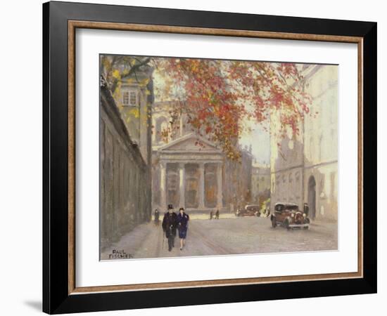 A Street in Copenhagen-Paul Fischer-Framed Giclee Print