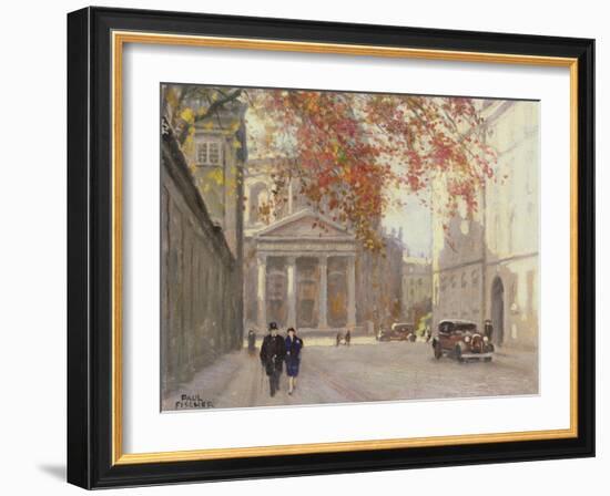 A Street in Copenhagen-Paul Fischer-Framed Giclee Print