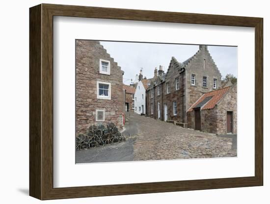 A Street in Crail with Lobster Pots, Fife Coast, Scotland, United Kingdom-Nick Servian-Framed Photographic Print