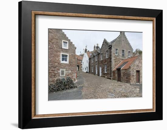 A Street in Crail with Lobster Pots, Fife Coast, Scotland, United Kingdom-Nick Servian-Framed Photographic Print