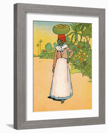 'A Street in Jamaica', 1912-Charles Robinson-Framed Giclee Print