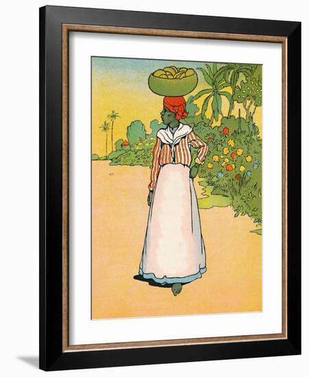 'A Street in Jamaica', 1912-Charles Robinson-Framed Giclee Print