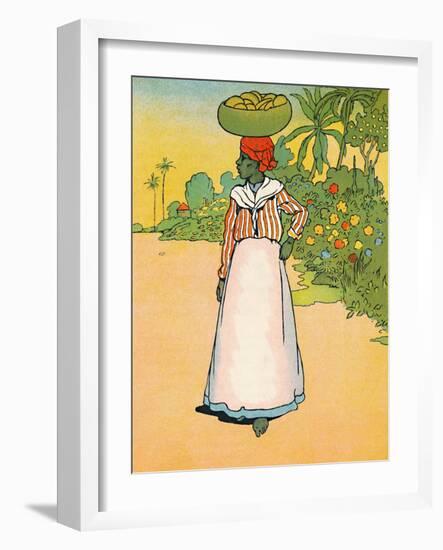 'A Street in Jamaica', 1912-Charles Robinson-Framed Giclee Print