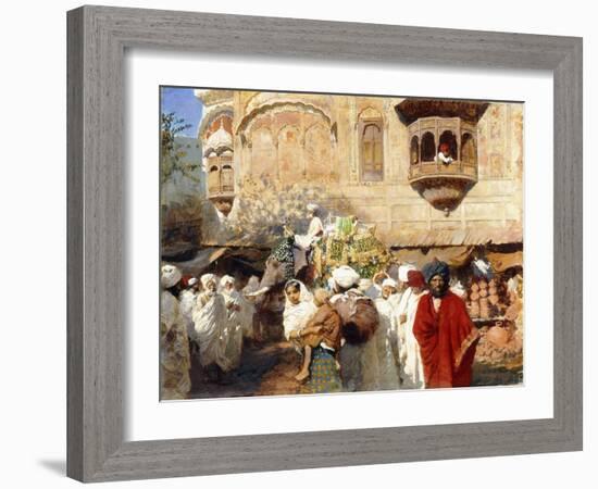 A Street in Jodphur, India-Edwin Lord Weeks-Framed Giclee Print