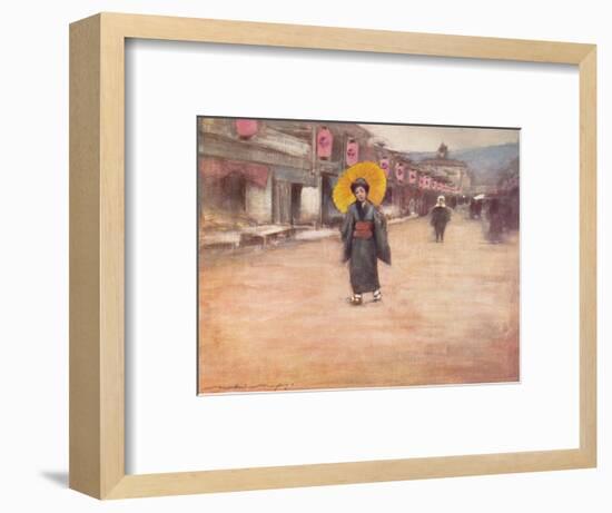 'A Street in Kioto', c1887, (1901)-Mortimer L Menpes-Framed Giclee Print