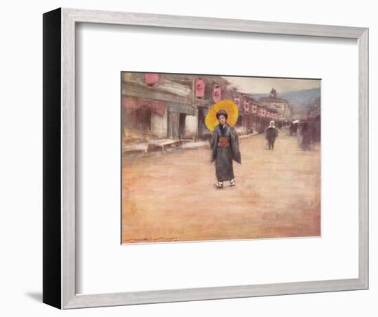 'A Street in Kioto', c1887, (1901)-Mortimer L Menpes-Framed Giclee Print