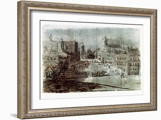 A Street in Madrid-Francisco de Goya-Framed Giclee Print