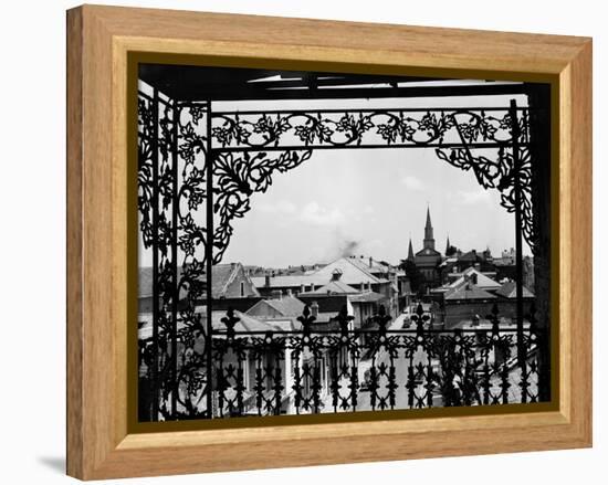 A Street in New Orleans-null-Framed Premier Image Canvas