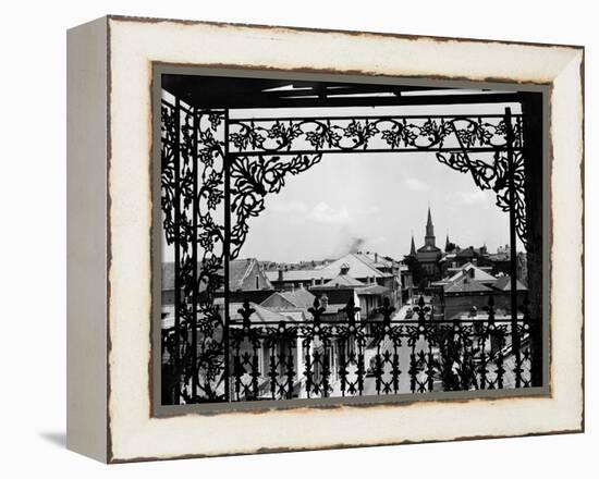 A Street in New Orleans-null-Framed Premier Image Canvas