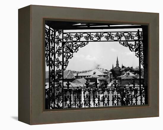 A Street in New Orleans-null-Framed Premier Image Canvas