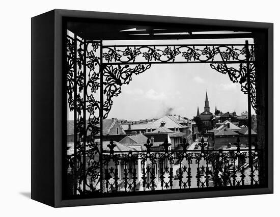 A Street in New Orleans-null-Framed Premier Image Canvas