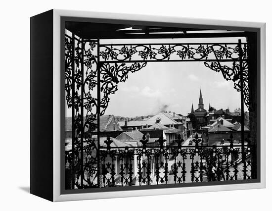 A Street in New Orleans-null-Framed Premier Image Canvas