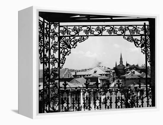 A Street in New Orleans-null-Framed Premier Image Canvas