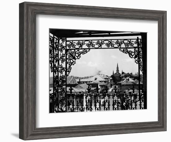 A Street in New Orleans--Framed Photographic Print