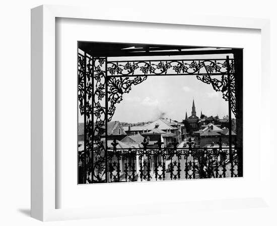 A Street in New Orleans--Framed Photographic Print