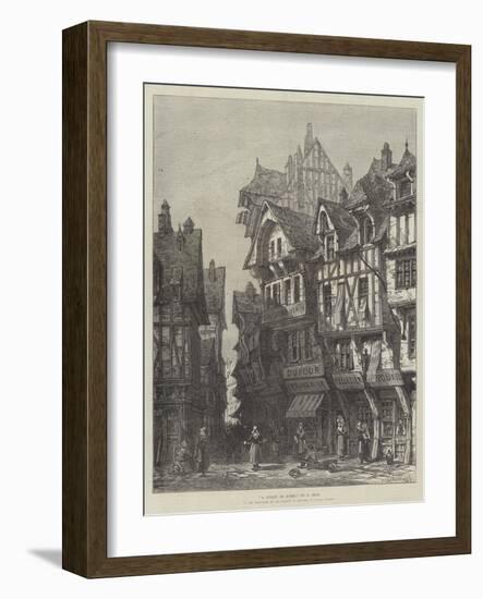 A Street in Rouen-Samuel Read-Framed Giclee Print