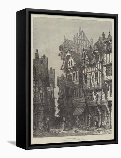 A Street in Rouen-Samuel Read-Framed Premier Image Canvas