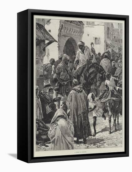 A Street in Tangier-William Heysham Overend-Framed Premier Image Canvas