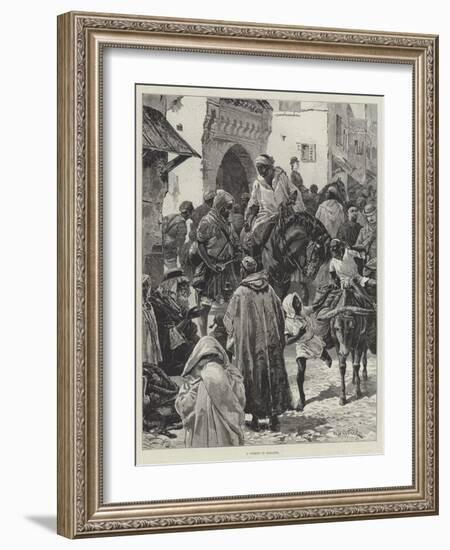 A Street in Tangier-William Heysham Overend-Framed Giclee Print