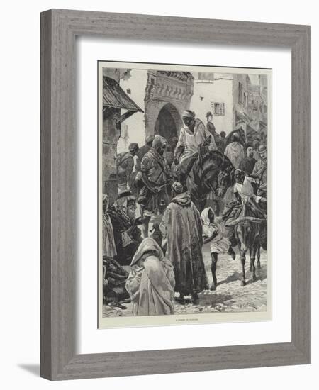 A Street in Tangier-William Heysham Overend-Framed Giclee Print