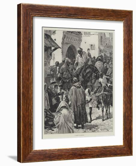 A Street in Tangier-William Heysham Overend-Framed Giclee Print