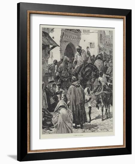 A Street in Tangier-William Heysham Overend-Framed Giclee Print