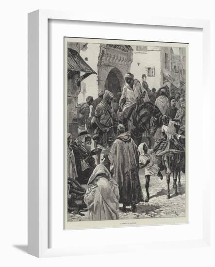 A Street in Tangier-William Heysham Overend-Framed Giclee Print