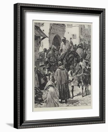 A Street in Tangier-William Heysham Overend-Framed Giclee Print