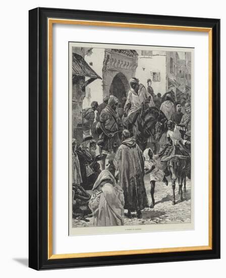 A Street in Tangier-William Heysham Overend-Framed Giclee Print