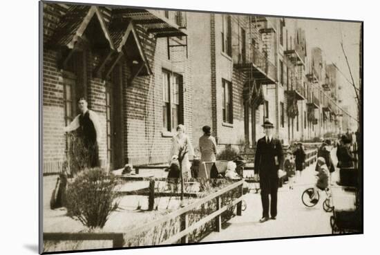 A Street in the Borough of Queens, New York-null-Mounted Photographic Print