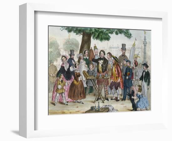 A Street Magician Near the Place De La Bastille Paris-null-Framed Giclee Print