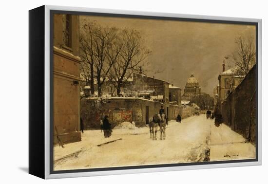 A Street Near Les Invalides, Paris-Luigi Loir-Framed Premier Image Canvas