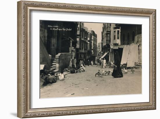 A Street Near the Citadel, Cairo, Egypt, 1936-null-Framed Photographic Print