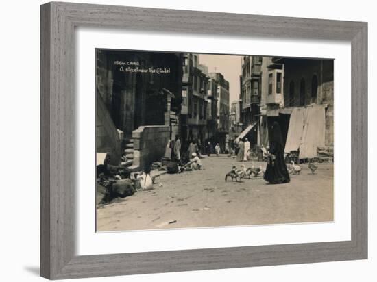 A Street Near the Citadel, Cairo, Egypt, 1936-null-Framed Photographic Print