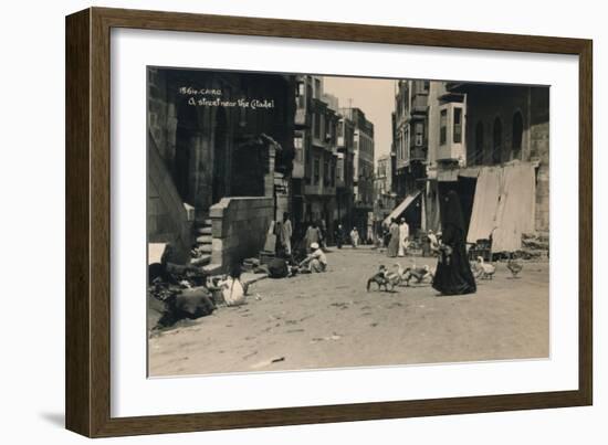 A Street Near the Citadel, Cairo, Egypt, 1936-null-Framed Photographic Print