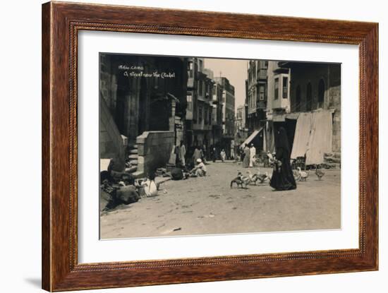 A Street Near the Citadel, Cairo, Egypt, 1936-null-Framed Photographic Print