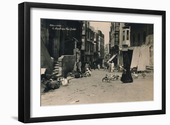 A Street Near the Citadel, Cairo, Egypt, 1936-null-Framed Photographic Print