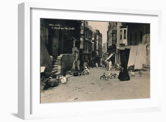 A Street Near the Citadel, Cairo, Egypt, 1936-null-Framed Photographic Print