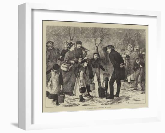 A Street Plug During a Frost-Henry Towneley Green-Framed Giclee Print
