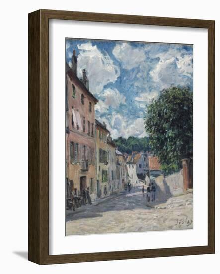 A Street, Possibly in Port-Marly, 1876-Alfred Sisley-Framed Giclee Print