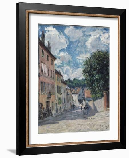 A Street, Possibly in Port-Marly, 1876-Alfred Sisley-Framed Giclee Print