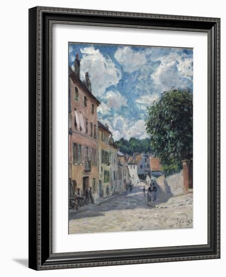 A Street, Possibly in Port-Marly, 1876-Alfred Sisley-Framed Giclee Print