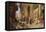 A Street Scene in Cairo-Charles Robertson-Framed Premier Image Canvas