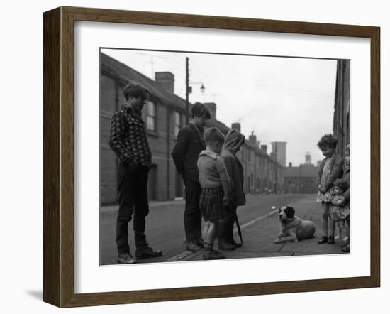 A Street Scene in Middlesborough, Teesside, 1964-Michael Walters-Framed Photographic Print