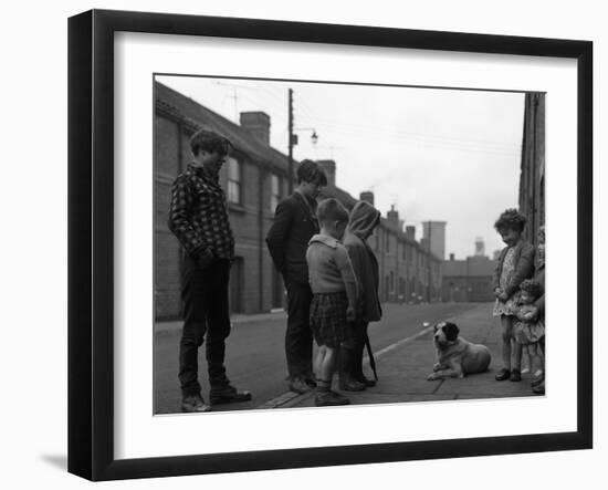 A Street Scene in Middlesborough, Teesside, 1964-Michael Walters-Framed Photographic Print